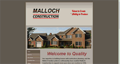 Desktop Screenshot of mallochconstruction.com