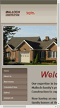 Mobile Screenshot of mallochconstruction.com